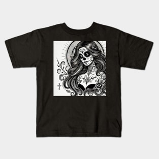 The gothic catrina Kids T-Shirt